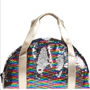J.Crew Overnight Bag with Reversible Sequins